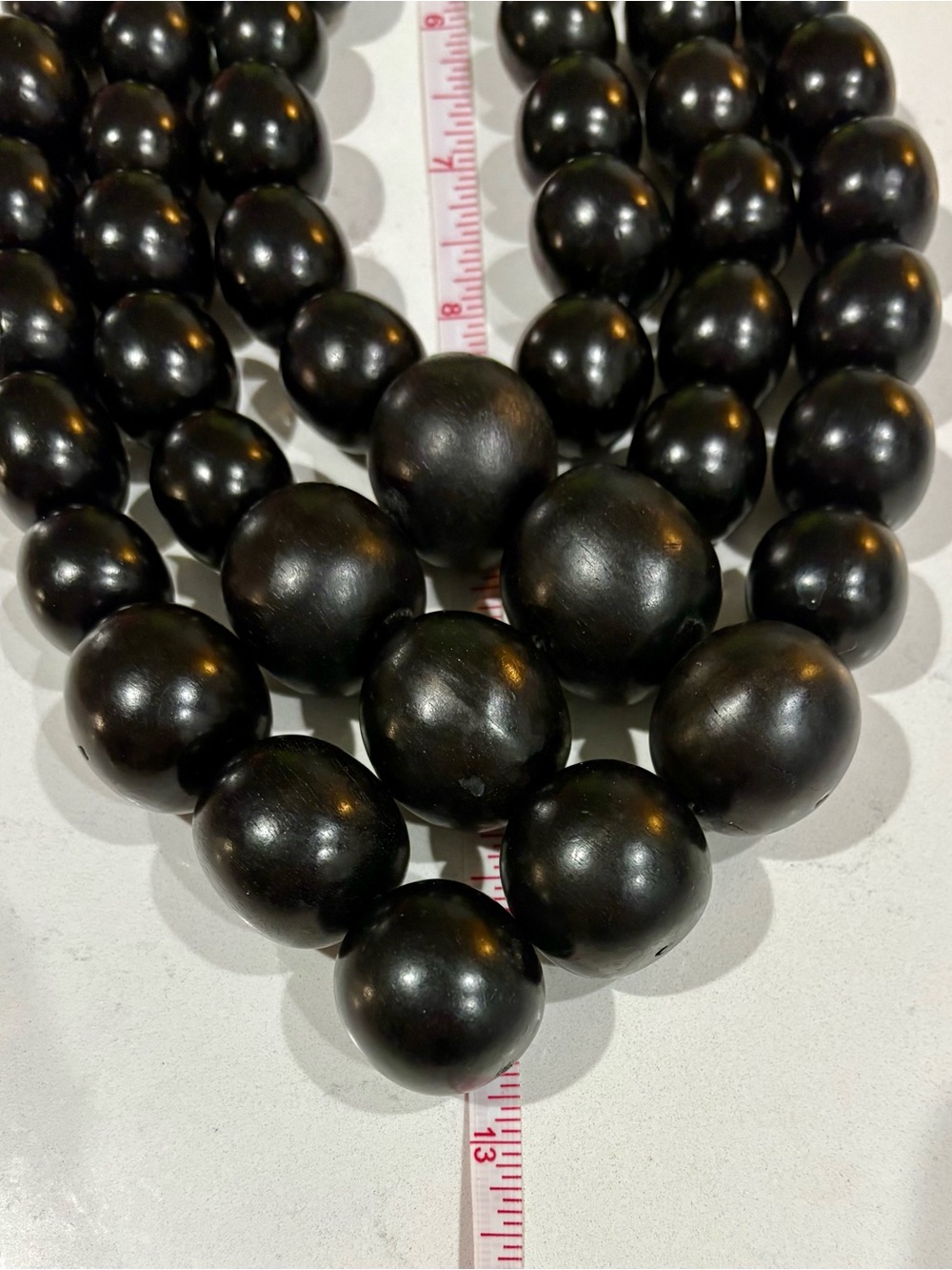 Monies Denmark Signed Collectible Wood Multi Strand Statement Necklace - Picture 6 of 15